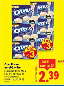 Lidl OREO Pocket enrobé white offre