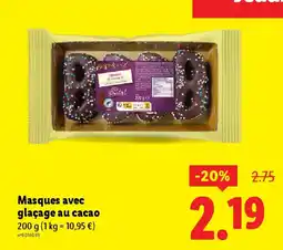 Lidl Masques avec glaçage au cacao offre
