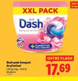 Lidl DASH pods bouquet de pivoines offre