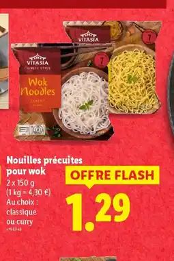 Lidl Nouilles précuites pour wok offre