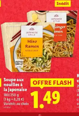 Lidl Soupe aux nouilles à la japonaise offre
