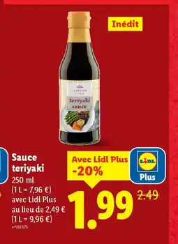 Lidl Sauce teriyaki offre