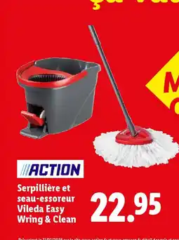 Lidl Serpillière et seau-essoreur Vileda Easy Wring & Clean offre