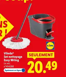 Lidl VILEDA Set nettoyage Easy Wring offre