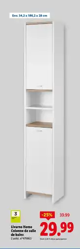 Lidl LIVARNO HOME Colonne de salle de bains offre