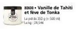 Thiriet Vanille de tahiti et fève de tonka offre