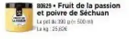 Thiriet Fruit de la passion et poivre de séchuan offre