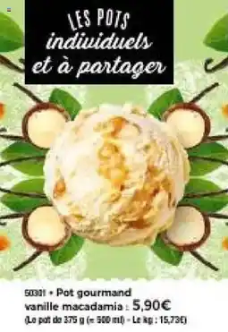 Thiriet Pot gourmand vanille macadamia offre