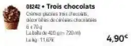 Thiriet Trois chocolats offre