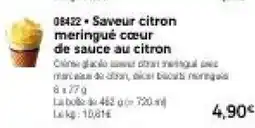 Thiriet Saveur citron meringué cœur de sauce au citron offre