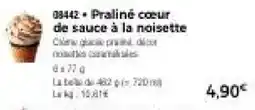 Thiriet Praliné cœur de sauce à la noisette offre