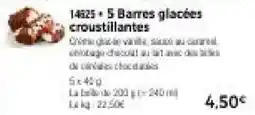 Thiriet 5 Barres glacées croustillantes offre