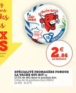Utile LA VACHE QUI RIT Spécialité fromagère fondue offre