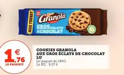 Utile LU Cookies granola aux gros éclats de chocolat offre