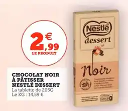 Utile NESTLÉ Chocolat noir à pâtisser dessert offre