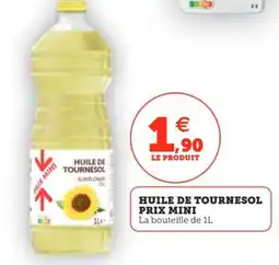 Utile PRIX MINI Huile de tournesol offre