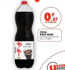 Utile PRIX MINI Cola offre