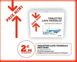 Utile PRIX MINI Tablettes lave-vaisselle offre