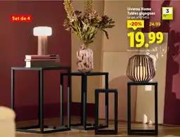 Lidl Livarno Home Tables gigognes offre