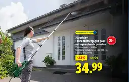 Lidl PARKSIDE Lance télescopique pour nettoyeur haute pression offre