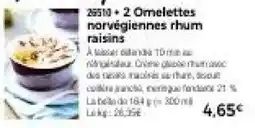 Thiriet 2 omelettes norvégiennes rhum raisins offre