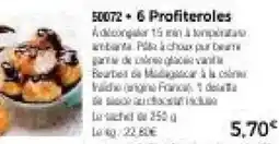 Thiriet 6 Profiteroles offre