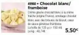 Thiriet Chocolat blanc, framboise offre