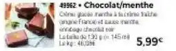 Thiriet Chocolat,menthe offre