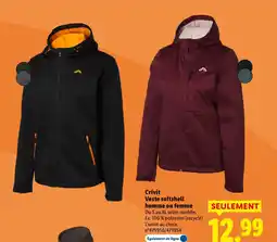 Lidl CRIVIT Veste softshell homme ou femme offre