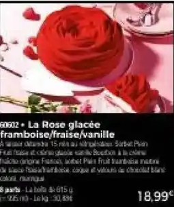 Thiriet La Rose glacée framboise,fraise,vanille offre