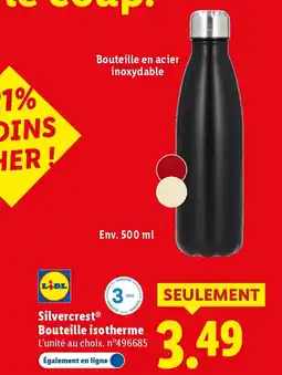 Lidl SILVERCREST Bouteille isotherme offre