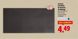 Lidl Livarno Serviette de douche en éponge offre