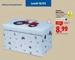 Lidl Livarno Banc coffre offre