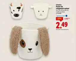 Lidl Livarno Panier de rangement animal offre