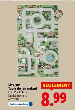Lidl Livarno Tapis de jeu enfant offre