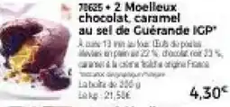 Thiriet 2 Moelleux chocolat, caramel offre