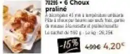 Thiriet 6 choux praliné offre