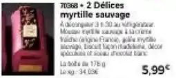Thiriet 2 délices myrtille sauvage offre