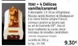 Thiriet 4 délices vanille,caramel offre
