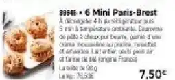 Thiriet 6 mini paris-brest offre