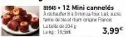 Thiriet 12 mini cannelés offre