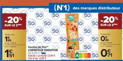 Carrefour Feuilles de Filo CARREFOUR SENSATION offre