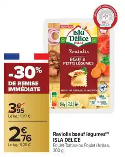 Carrefour Raviolis boeuf légumes offre
