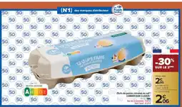 Carrefour Market 12 Œufs Frais de Poules Élevées au Sol offre