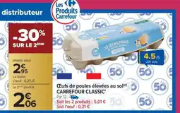 Carrefour Oeufs de poules élevées au sol Carrefour Classic offre