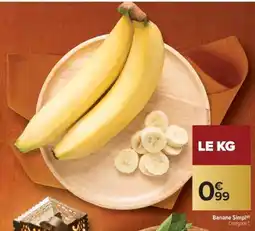 Carrefour Banane SIMPL offre