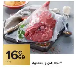 Carrefour Agneau : gigot Halal offre