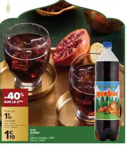 Carrefour Soda QUEBEC offre