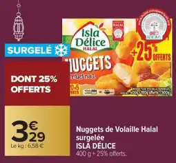 Carrefour Nuggets de Volaille Halal surgelée offre