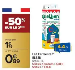 Carrefour Lait Fermenté ELBEN offre